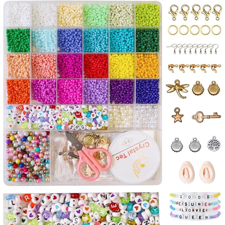 Kit Perles pour Bracelets 24 couleurs